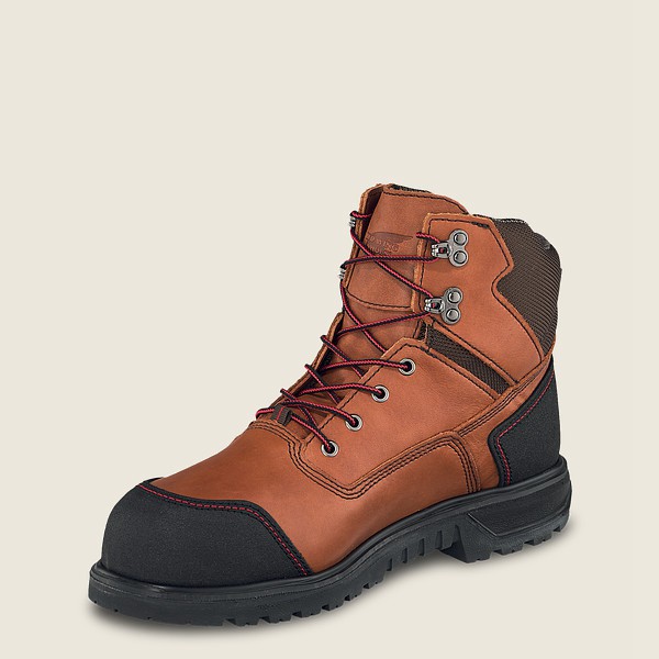 Red Wing Mens Brnr Xp - 6-inch Waterproof Toe - Safety Boots Brown/Black - 4138KGVFN